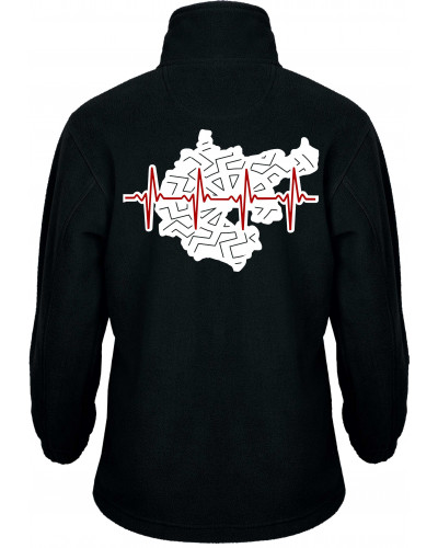 Bestickte Kinder Fleecejacke (Mein Herz schlägt für Deutschland)