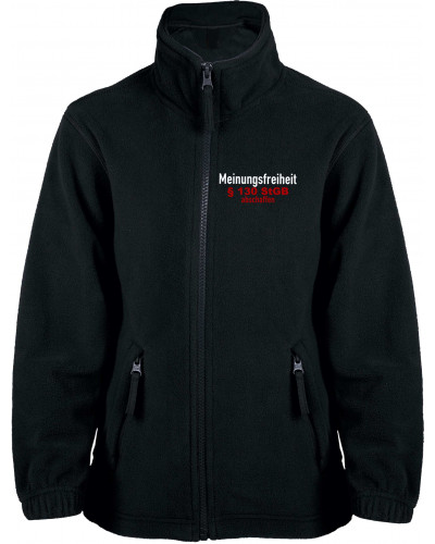 Bestickte Kinder Fleecejacke (Meinungsfreiheit)