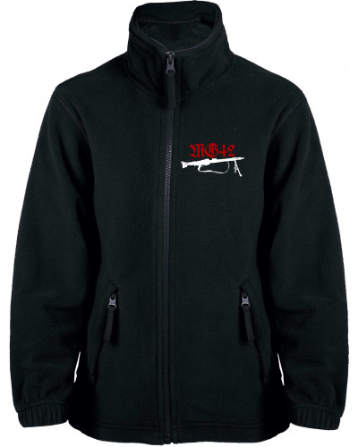 Bestickte Kinder Fleecejacke (Mg42 Einigkeit, Recht und Freiheit)
