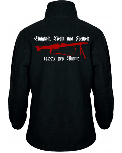 Bestickte Kinder Fleecejacke (Mg42 Einigkeit, Recht und Freiheit)