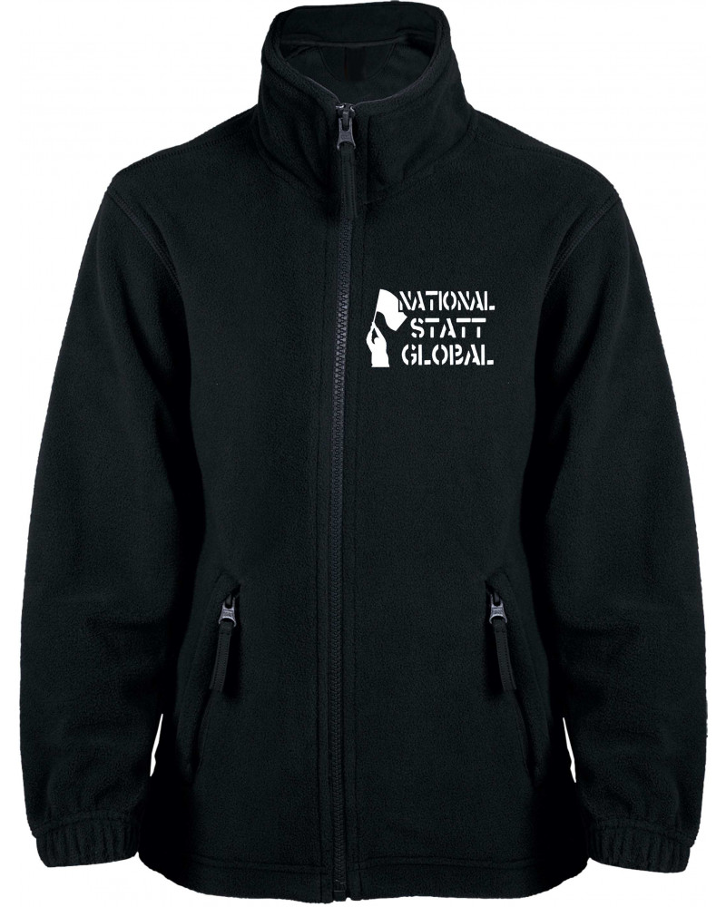 Bestickte Kinder Fleecejacke (National statt global)