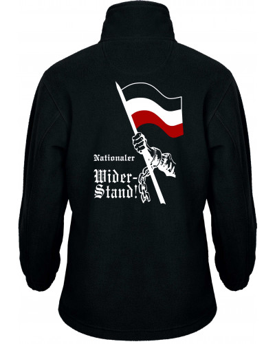 Bestickte Kinder Fleecejacke (Nationaler Widerstand, Fahne)