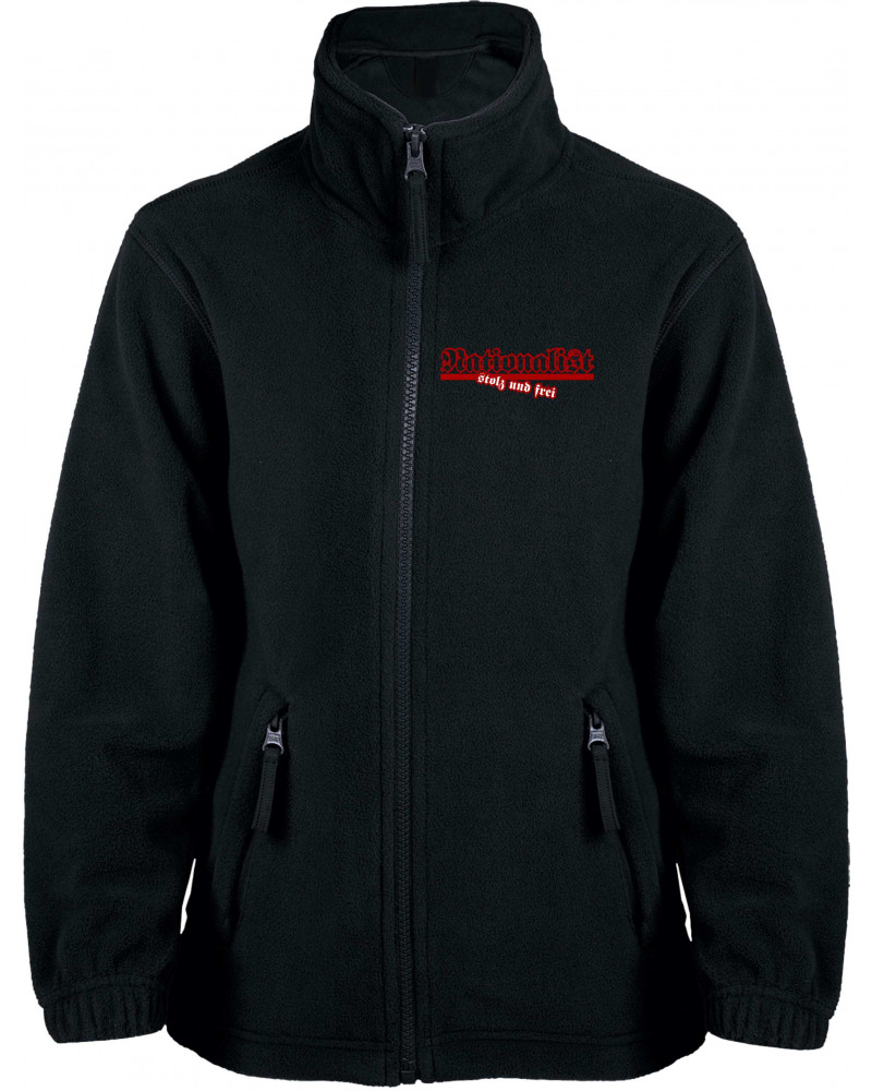 Bestickte Kinder Fleecejacke (Nationalist, FSN)