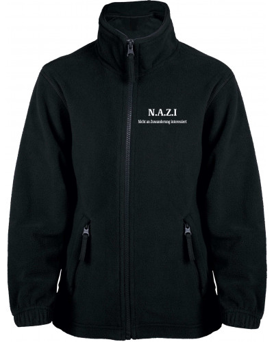 Bestickte Kinder Fleecejacke (Nazi nicht an Zuwanderung interessiert)