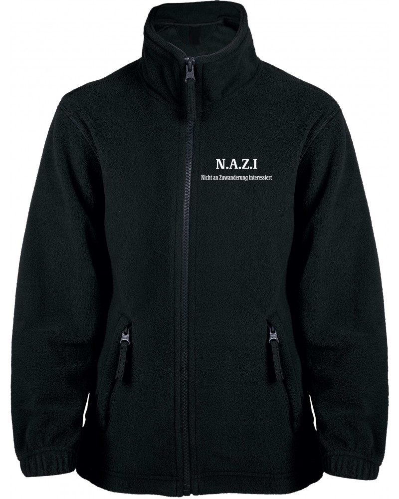 Bestickte Kinder Fleecejacke (Nazi nicht an Zuwanderung interessiert)