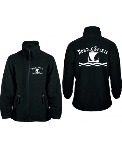 Bestickte Kinder Fleecejacke (Nordic Spirit)
