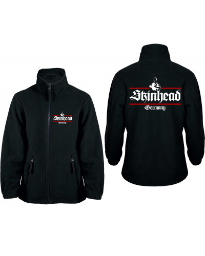 Bestickte Kinder Fleecejacke (Skinhead Germany)