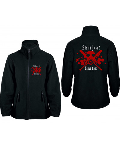 Bestickte Kinder Fleecejacke (Skinhead Terror Crew)