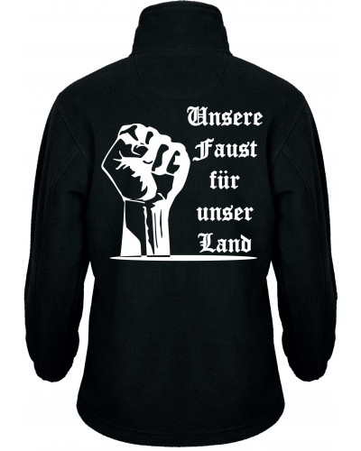 Bestickte Kinder Fleecejacke (Unsere Faust für unser Land)