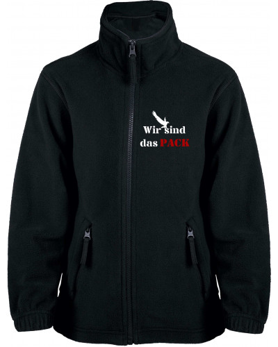 Bestickte Kinder Fleecejacke (Wir sind das Pack)