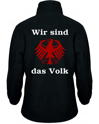 Bestickte Kinder Fleecejacke (Wir sind das Volk)