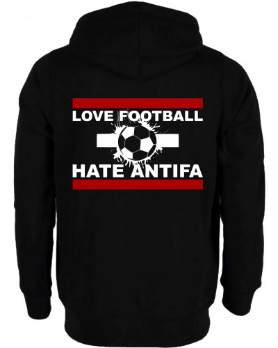 Kinder Kapuzen-Jacke (Love Football hate Antifa)