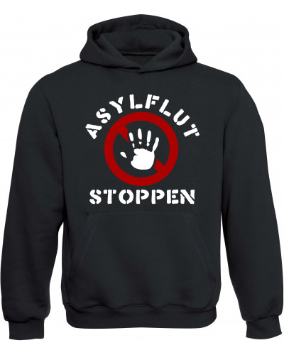 Kinder Kapuzen-Pullover (Asylflut stoppen)