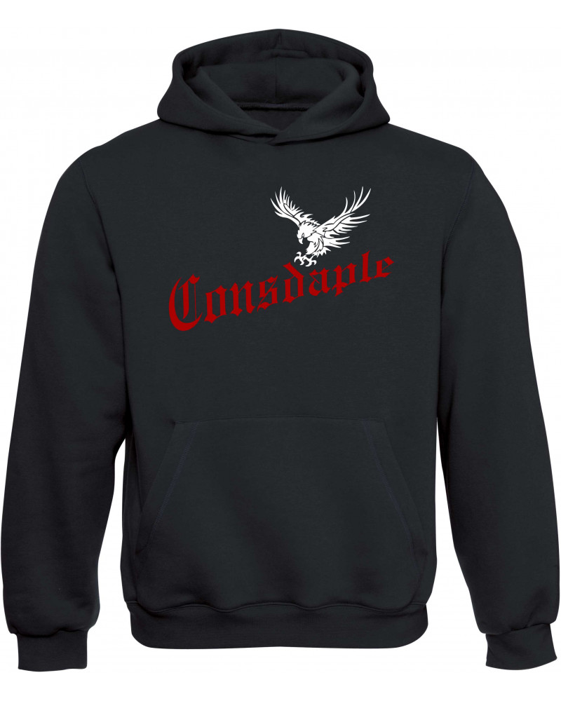 Kinder Kapuzen-Pullover (Consdaple, Adler im Flug)