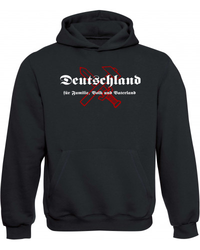Kinder Kapuzen-Pullover (Deutschland für Familie, Volk und Vaterland)