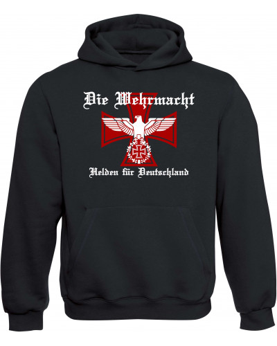 Kinder Kapuzen-Pullover (Die Wehrmacht, Helden für Deutschland)