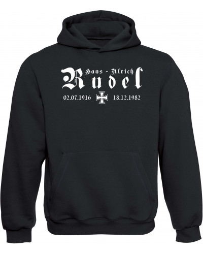 Kinder Kapuzen-Pullover (Hans - Ulrich Rudel, Kreuz)