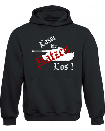 Kinder Kapuzen-Pullover (Lasst die Katzen los)