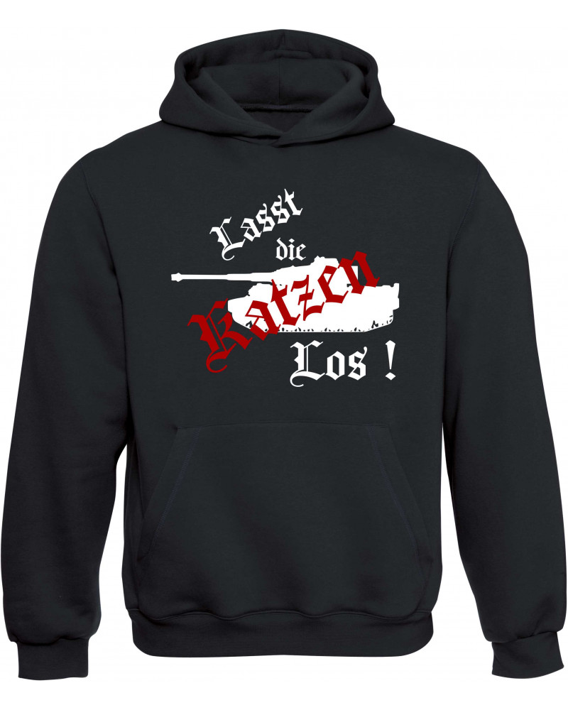 Kinder Kapuzen-Pullover (Lasst die Katzen los)