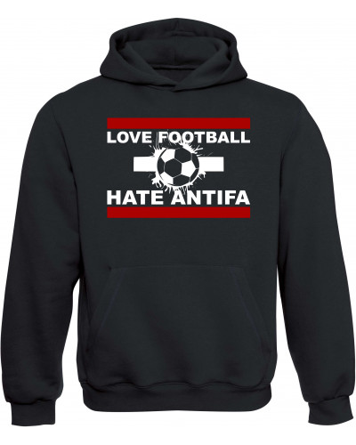 Kinder Kapuzen-Pullover (Love Football hate Antifa)