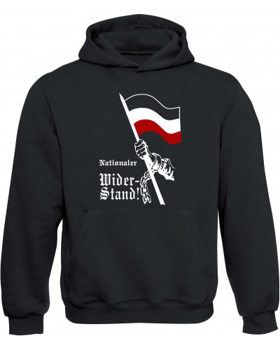 Kinder Kapuzen-Pullover (Nationaler Widerstand, Fahne)