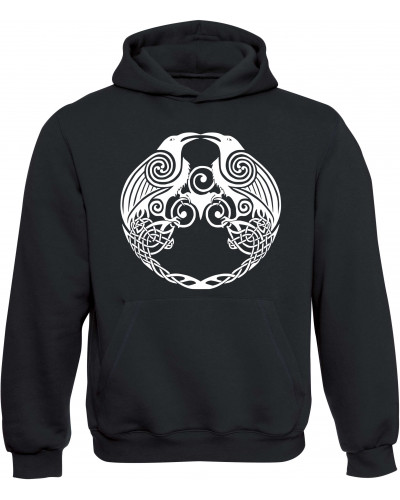 Kinder Kapuzen-Pullover (Raben)