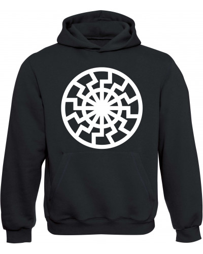 Kinder Kapuzen-Pullover (Schwarze Sonne)