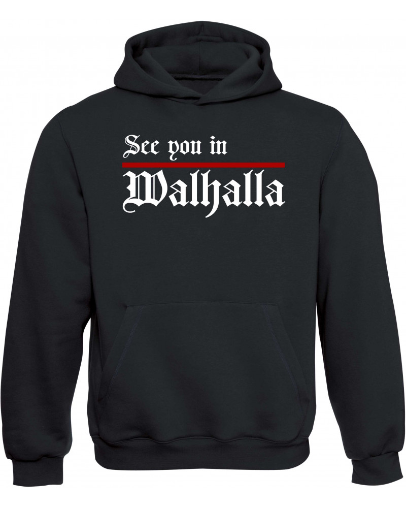 Kinder Kapuzen-Pullover (See you in Walhalla, Strich)