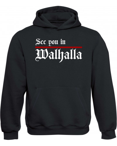Kinder Kapuzen-Pullover (See you in Walhalla, Strich)