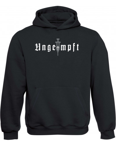 Kinder Kapuzen-Pullover (Ungeimpft, Einfarbig)