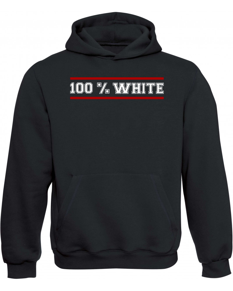 Kinder Kapuzen-Pullover (100% White)