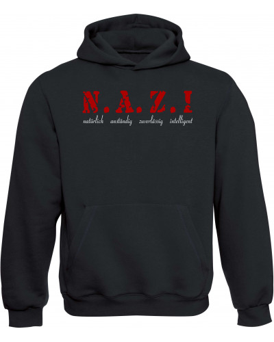 Kinder Kapuzen-Pullover (Nazi, natürlich anständig)