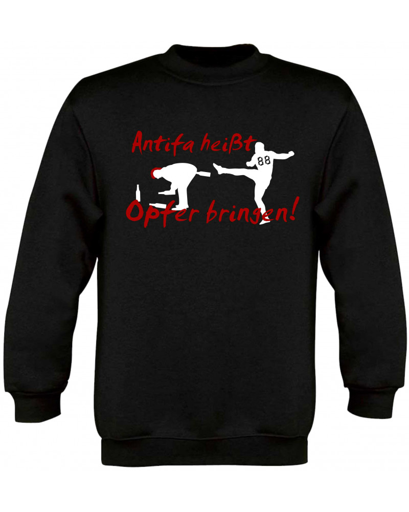 Kinder Pullover (Antifa heißt Opfer bringen)