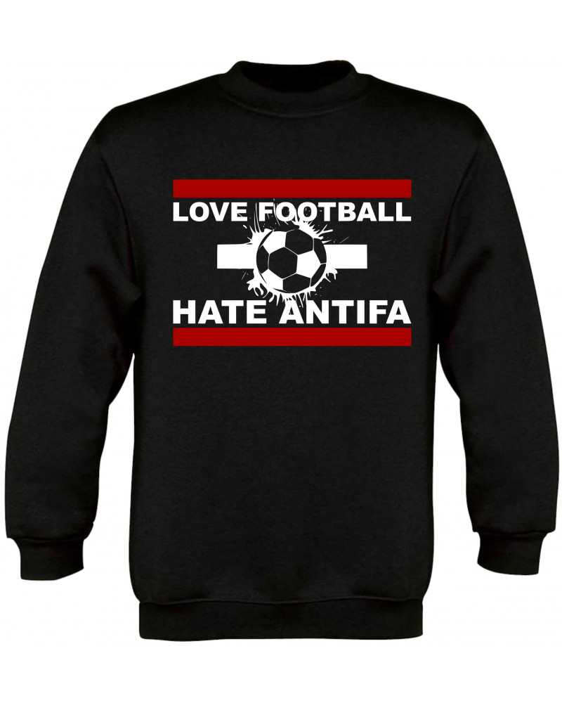 Kinder Pullover (Love Football hate Antifa)