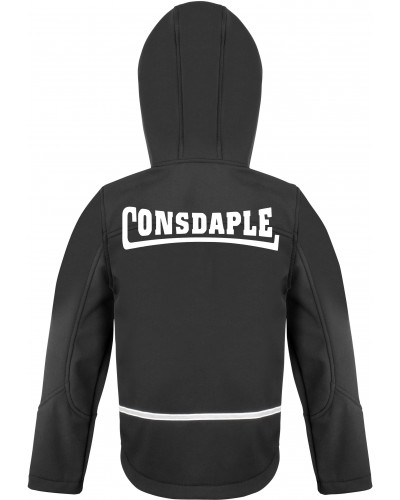 Bestickte Kinder Softshell Kapuzenjacke (Consdaple)