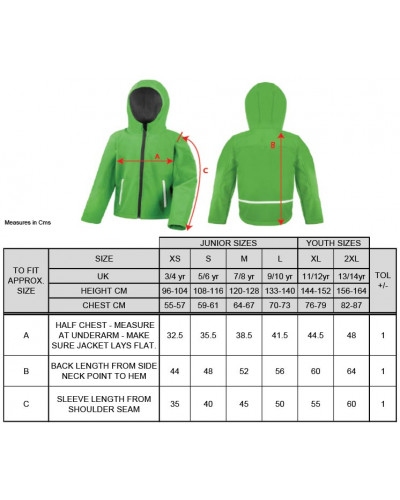 Bestickte Kinder Softshell Kapuzenjacke (Klagt nicht kämpft)