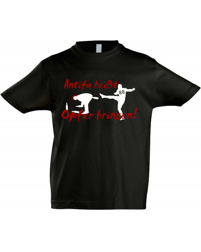 Kinder T-Shirt (Antifa heißt Opfer bringen)