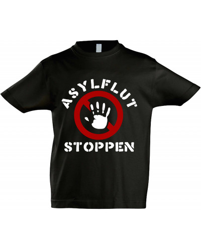 Kinder T-Shirt (Asylflut stoppen)