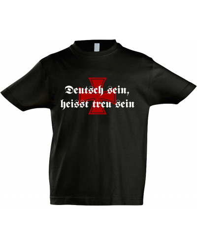 Kinder T-Shirt (Deutsch sein, heißt treu sein)