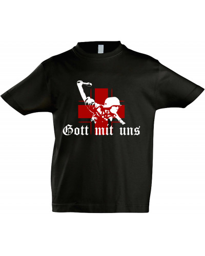 Kinder T-Shirt (Gott mit uns, Soldat)