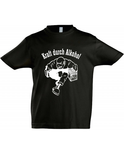 Kinder T-Shirt (Kraft durch Alkohol)