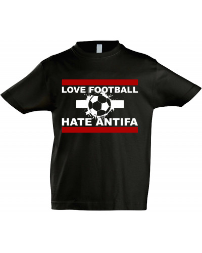 Kinder T-Shirt (Love Football hate Antifa)