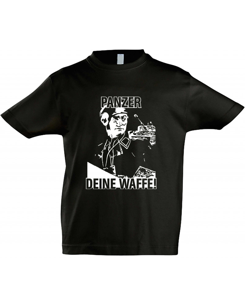 Kinder T-Shirt (Panzer, deine Waffe!)