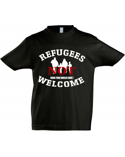 Kinder T-Shirt (Refugees not welcome)