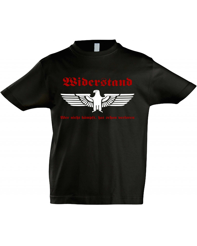 Kinder T-Shirt (Widerstand, wer nicht kämpft hat verloren)