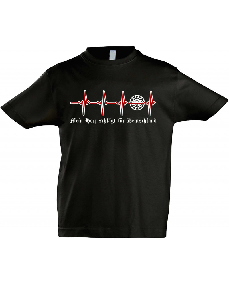 Kinder T-Shirt (Mein Herz schlägt für Deutschland)