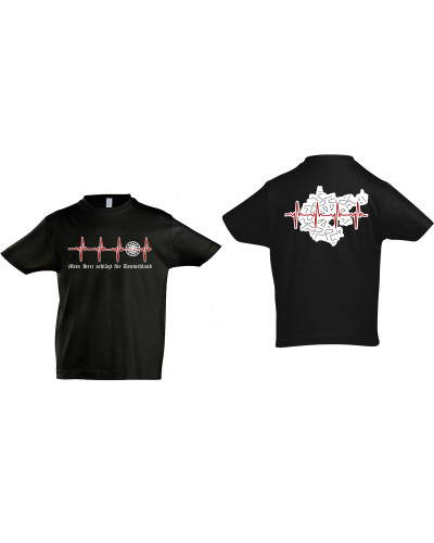 Kinder T-Shirt (Mein Herz schlägt für Deutschland)