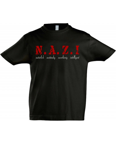 Kinder T-Shirt (Nazi, natürlich anständig)