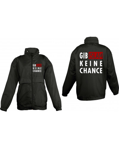Bestickter Kinder Windbreaker (Gib Islam keine Chance)