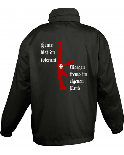 Bestickter Kinder Windbreaker (Heute tolerant morgen fremd im eigenen Land)